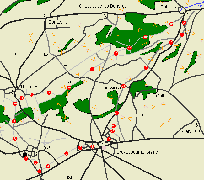 De Crèvecour à la Celle