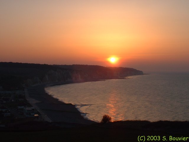 Plage de Pourville (Couché de Soleil)