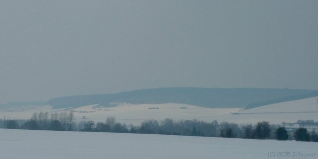 Vallée de l'Yères enneigée