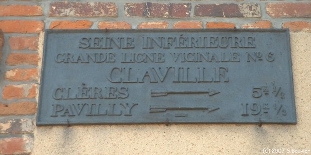 Claville Motteville (Panneau)