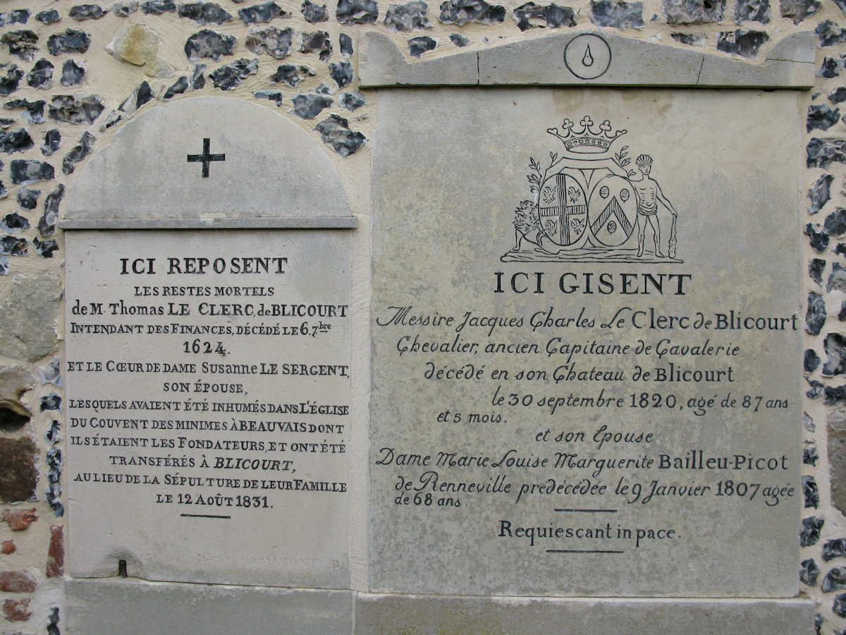 Blicourt (Pierres tombales)