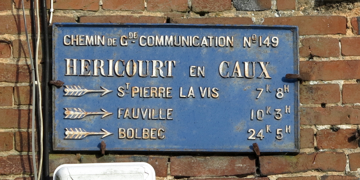 Héricourt en Caux (Plaque)