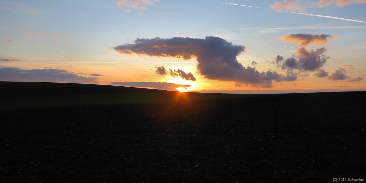 Saint Martin l'Hortier (Coucher de Soleil)