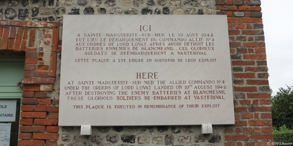 Sainte Marguerite sur Mer (Plaque 2)