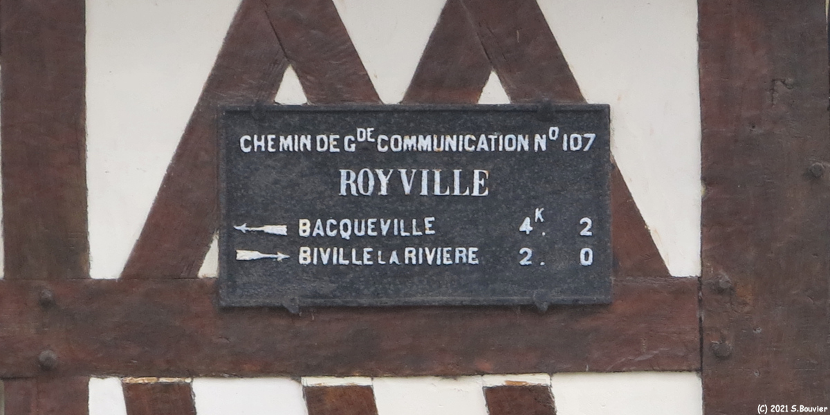 Royville (Ancienne Plaque)