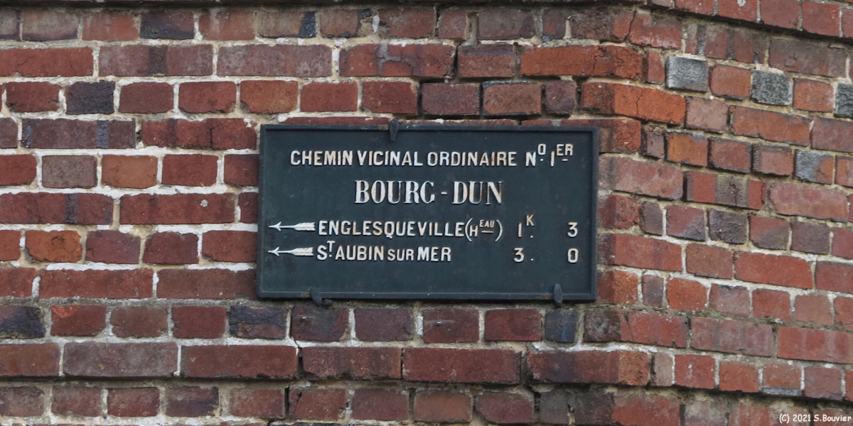 Le Bourg Dun (Ancienne Plaque)