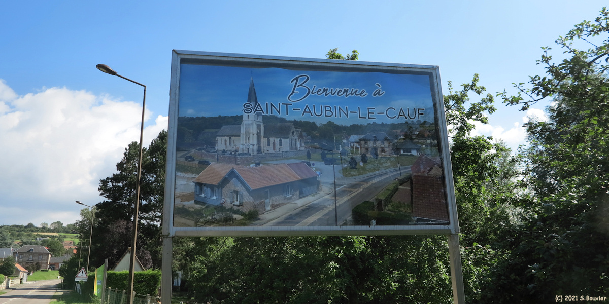 Saint Aubin le Cauf (Panneau)