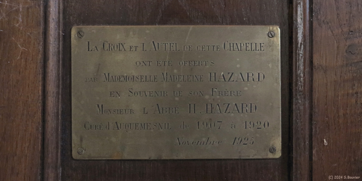 Auquemesnil (Plaque)