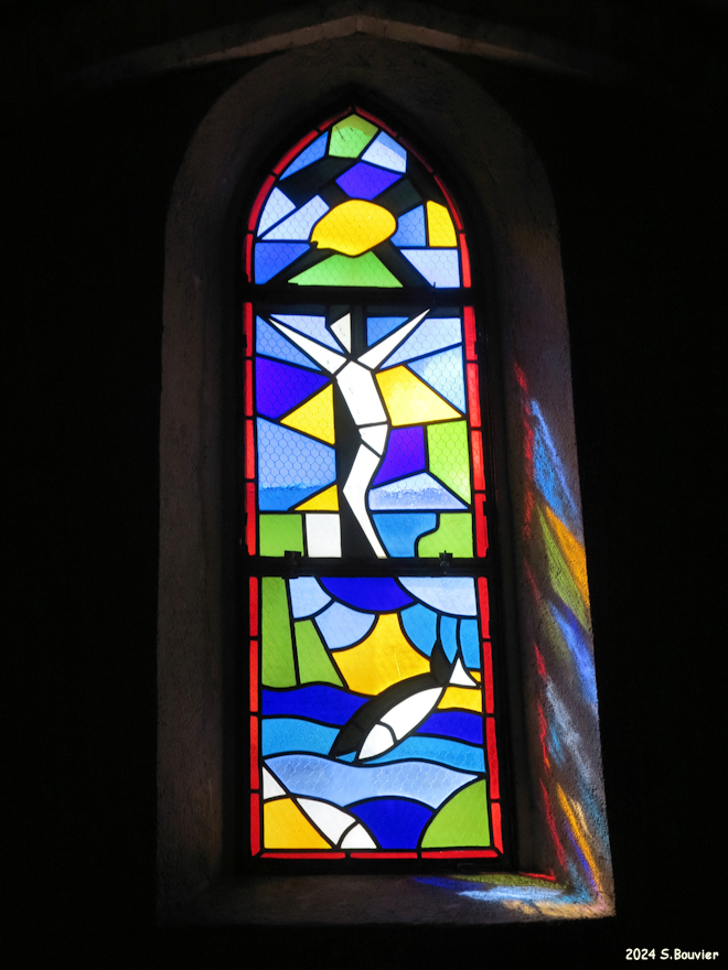 Sainte Croix sur Mer (Vitrail)