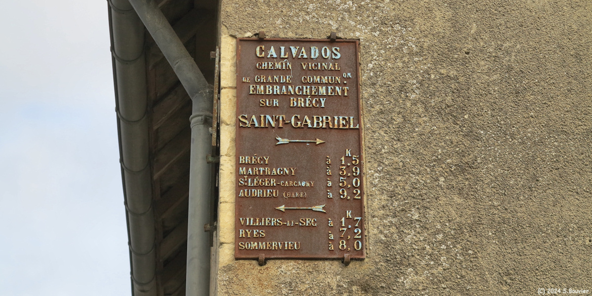 Saint-Gabriel-Brécy (Ancienne Plaque)
