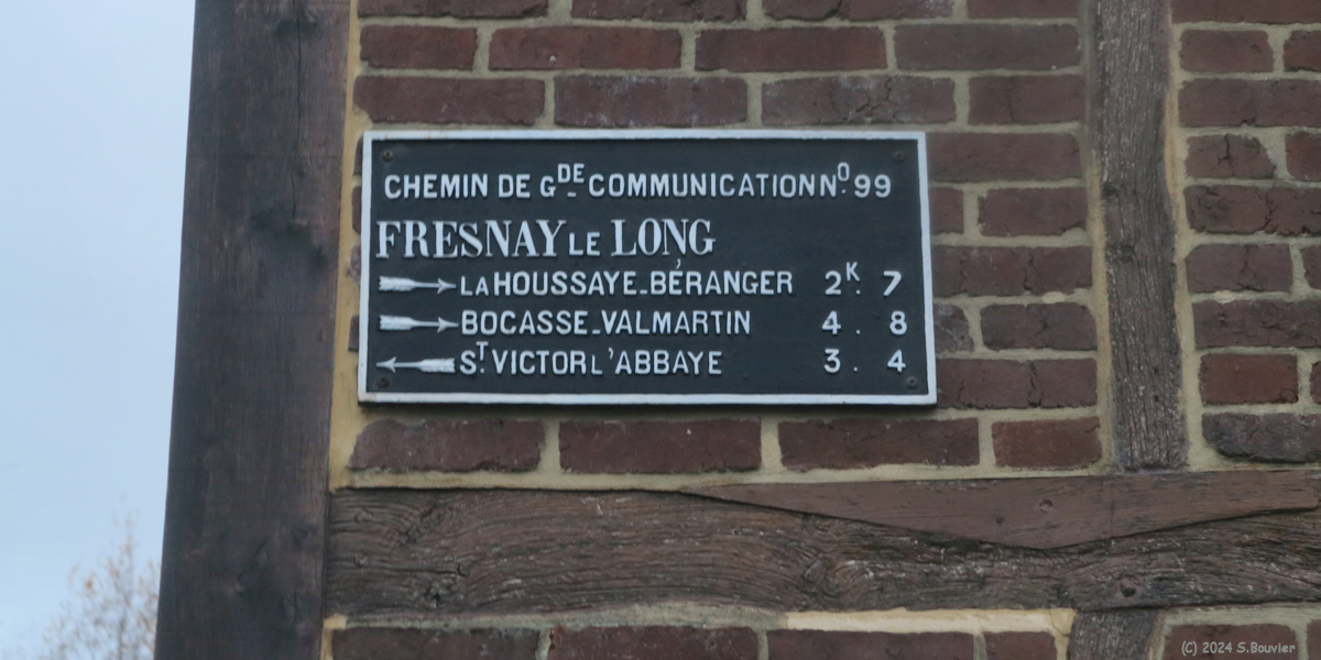 Fresnay le Long (Ancienne Plaque)