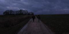 Longueville sur Scie (Chemin, Nuit)